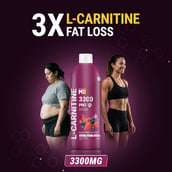 3 - MuscleBlaze Liquid L-Carnitine PRO - 3300mg Triple Strength Formula,  450 ml  Mixed Berry