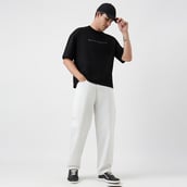 4 - ZVERSE NOCAP Oversize Tee, Small Black Riot