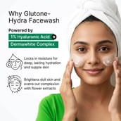 2 - Glutone Hydra Face Wash,  100 ml  for Glow and Hydration (Pack of 2) 