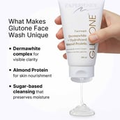 2 - Glutone Dermawhite & Hydrolyzed Almond Protein Face Wash, 100 ml for Effective & Safe Skin Lightening (Pack of 3)
