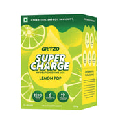 1 - Gritzo Supercharge Hydration Drink Mix,  15 Piece(s)/Pack  Lemon Pop Flavour 