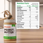 4 - Pintola All Natural Peanut Butter, 1 kg Crunchy