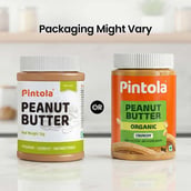 2 - Pintola Organic Peanut Butter, 1 kg Crunchy
