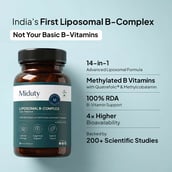 2 - Miduty Liposomal B-Complex, Unflavoured 60 capsules