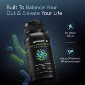 3 - Nutrabay Wellness Pre & Probiotic Digestive Support, 60 capsules (25 Billion CFUs)