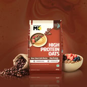 3 - MuscleBlaze High Protein Oats,  400 g  Blue Tokai Cafe Mocha