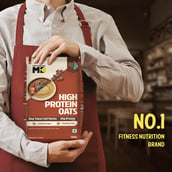 8 - MuscleBlaze High Protein Oats,  400 g  Blue Tokai Cafe Mocha