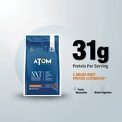 5 - AS-IT-IS Nutrition ATOM NXT Protein - Yeast Protein with DigeZyme, 1.1 lb Double Rich chocolate