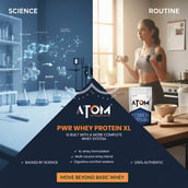 8 - AS-IT-IS Nutrition ATOM PWR Whey Protein XL, 4.4 lb Double Rich Chocolate