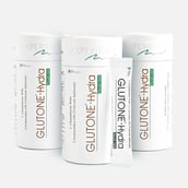 1 - Glutone Hydra Mouth Melt L-Glutathione with Ceramosides, for Glowing Hydrated Skin (Pack of 3) 10 sachets/pack