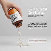 6 - AS-IT-IS Nutrition ATOM Zinc Gluconate 118mg, 60 veggie capsule(s)
