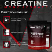 4 - Nakpro Creatine Monohydrate,  Unflavoured  0.22 lb 