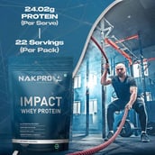 4 - Nakpro Impact Whey Protein, 2.2 lb Malai Kulfi