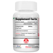 3 - NutriJa D-Aspartic Acid (DAA), 60 capsules Unflavoured