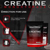 6 - Nakpro Creatine Monohydrate,  Unflavoured  0.88 lb 