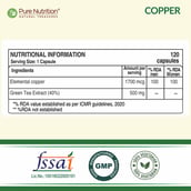 7 - Pure Nutrition Copper, 120 veggie capsule(s)