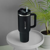6 - MuscleBlaze Stainless Steel Vacuum Insulated Tumbler, Phantom Black 1.2 L