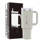 1 - MuscleBlaze Stainless Steel Vacuum Insulated Tumbler, Stallion White 1.2 L