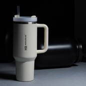 5 - MuscleBlaze Stainless Steel Vacuum Insulated Tumbler, Stallion White 1.2 L