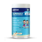 10 - Supermilk Gritzo Growth for Boy/Girl 2-6 Yrs, 400 g Creamy Vanilla