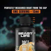 9 - BeastLife L-Carnitine with Vitamin B5 Liquid 3300mg, 450 ml Orange