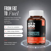 4 - AS-IT-IS Nutrition One L-Carnitine L-Tartrate 500mg, 90 veggie capsule(s) Unflavoured