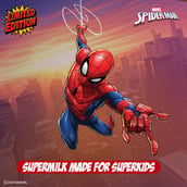 2 - Supermilk Gritzo Growth+ for Boy 7 to 12 years, 400 g Double Chocolate (Spiderman)