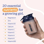7 - Supermilk Gritzo Growth for Girl 7 to 9 years, 335 g Double Chocolate (Pouch)