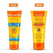 2 - VLCC Fair+Glow Sun Screen Lotion, 100 ml Ashwagandha & Wheatgram Extract