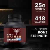 5 - Bolt Mass Gainer Super-Charged With Phycocyanin, 2 lb Piedmont Chocolate