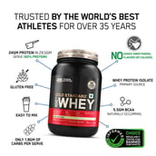 2 - ON (Optimum Nutrition) Gold Standard 100% Whey Protein, 2 lb Unflavoured