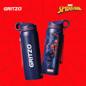 3 - Gritzo Spiderman Sipper, Blue 700 ml