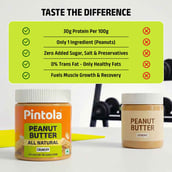 6 - Pintola All Natural Peanut Butter, 0.350 kg Crunchy