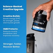3 - Bolt Micronized Creatine+HMB, Unflavoured 0.33 lb