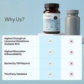 8 - Miduty Liposomal Glutathione 85%,  Unflavoured  30 capsules 