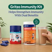 3 - Gritzo Supermilk Immunity Kit,  400 g  Chocolate for Girl 7-9 Yrs with Gummies