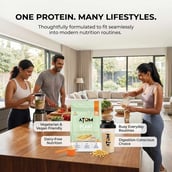 10 - AS-IT-IS Nutrition ATOM Plant Protein Complex,  2.2 lb  Cafe Latte 