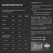6 - Nutrabay Pure 2:1:1 BCAA Amino Acid, 0.55 lb 50 Servings Unflavoured