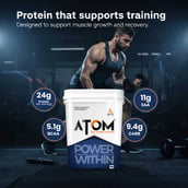 9 - AS-IT-IS Nutrition ATOM PWR Whey Protein XL,  8.8 lb  Double Rich Chocolate 