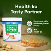 3 - Myfitness by brnd.me Natural Peanut Butter, 1.25 kg Smooth
