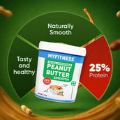 8 - Myfitness by brnd.me Natural Peanut Butter, 1.25 kg Smooth