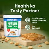 3 - Myfitness by brnd.me Natural Peanut Butter,  1.25 kg  Crunchy 
