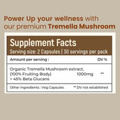 8 - Rooted Active Naturals Tremella Organic Mushroom Extract, 60 veggie capsule(s)