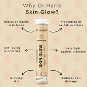 4 - DR. HARLE Glutathione Skin Glow Effervescent,  Strawberry (Pack of 2)  15 tablets 