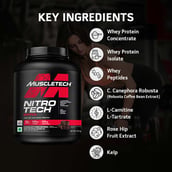 4 - MuscleTech Performance Series NitroTech Ripped,  3.8 lb  Chocolate Fudge Brownie 
