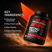 8 - MuscleTech NitroTech Whey Protein,  3.8 lb  Milk Chocolate 