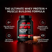 5 - MuscleTech NitroTech Whey Protein, 3.8 lb Cappuccino