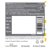 1 - MuscleBlaze Creatine Chews, Lime 30 tablet(s)