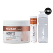 HealthKart HK Vitals Skin Radiance Collagen 100 g & Glutathione Effervescent 15 Tabs Orange Combo