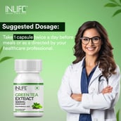 6 - INLIFE Green Tea Extract (500mg), 60 veggie capsule(s) Unflavoured